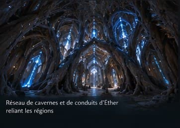 The caverns and Ether conduits under the world tree